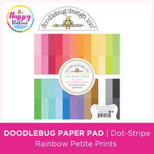 DOODLEBUG DESIGN | Dot Stripe Rainbow Petite Prints Paper Pad, 6"x6"