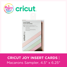 CRICUT | Joy Insert Cards Macarons Sampler, 4.5" x 6.25"