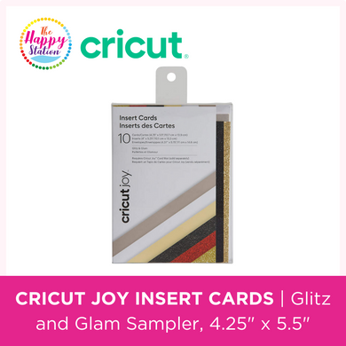 CRICUT | Joy Insert Cards, Glitz & Glam Sampler, 4.25