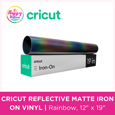CRICUT | Reflective Matte Iron On Vinyl, Rainbow, 12