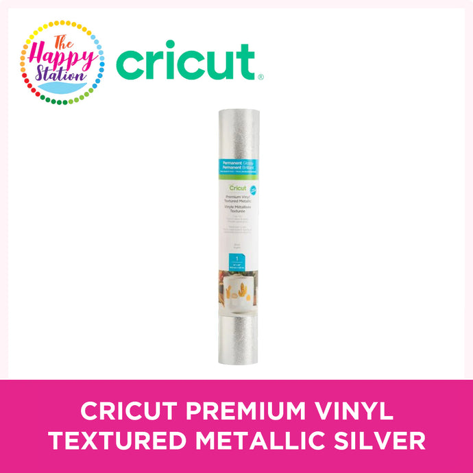 Cricut Premium Vinyl™ Textured Metallic, Silver