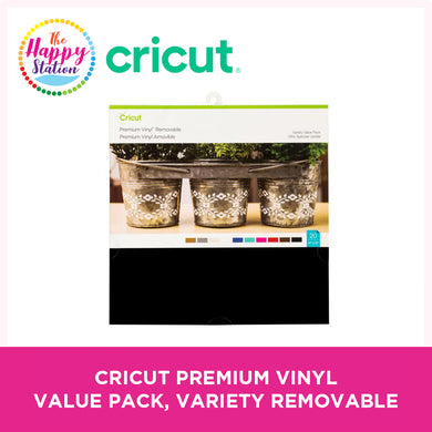 CRICUT | Premium Vinyl - Value Pack , Variety - Removable (20 ct)