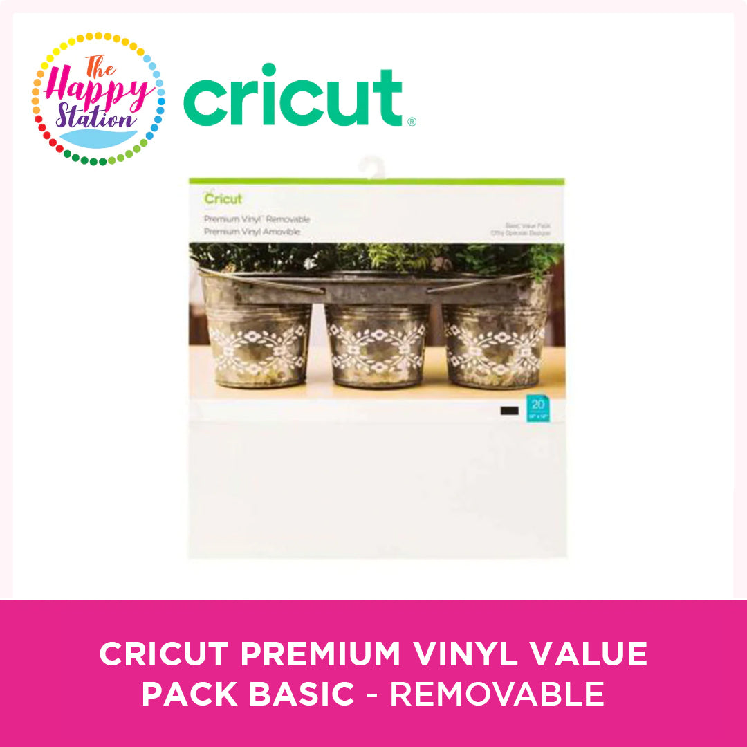 Cricut Premium Vinyl™ Value Pack , Basic Removable (20 ct) The