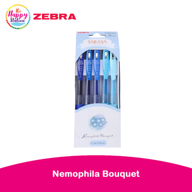 ZEBRA | Sarasa Clip Limited Edition Gel Pen, Nemophila Bouquet - 0.5mm (5ct)