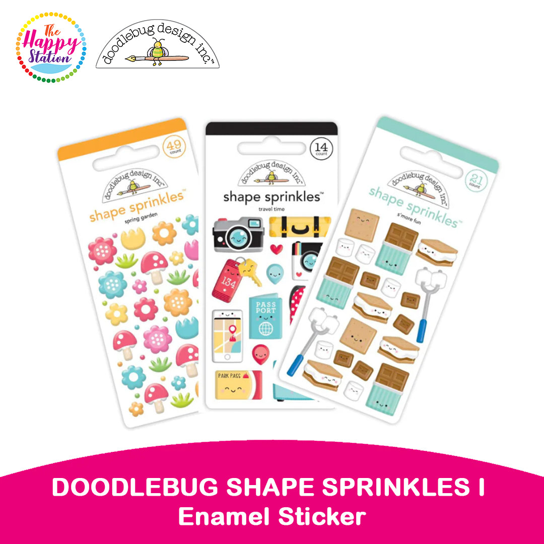 Doodlebug Adhesive Enamel Sticker, Shape Sprinkles | The Happy Station ...