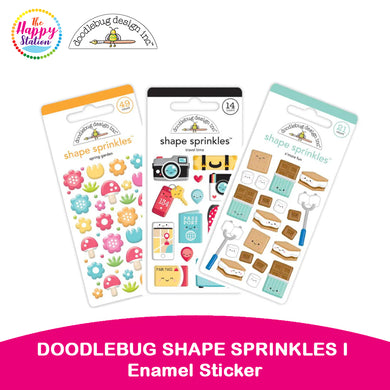 DOODLEBUG DESIGN | Adhesive Glossy Enamel Sticker, Shape Sprinkles