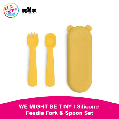 WE MIGHT BE TINY | Silicone Feedie Fork & Spoon Set