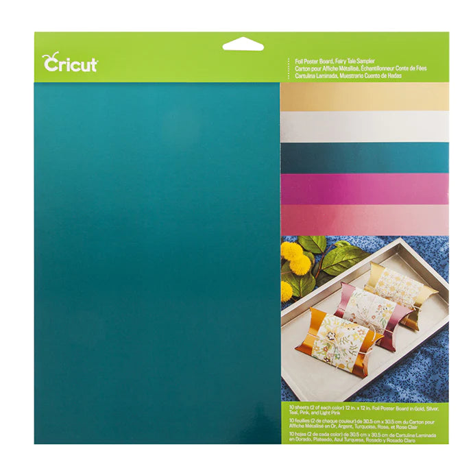 Cricut Foil Poster Board Sampler, Bejeweled 12" x 12" The Happy