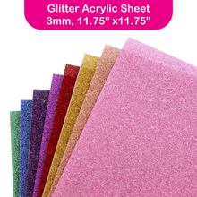 THE HAPPY STATION | Glitter Acrylic Sheets 3mm, 11.75"x11.75"