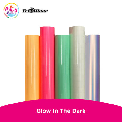 TECKWRAP | Glow in the Dark Adhesive Vinyl Sticker, 12