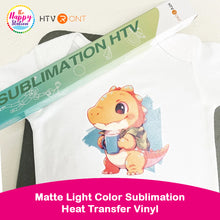 HTVRONT | Matte Light Color Sublimation Heat Transfer Vinyl, 12"x6ft