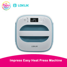 LOKLIK | Impress Easy Heat Press Machine, 25cm x 25cm