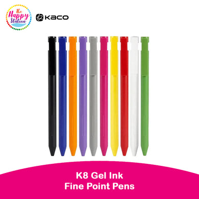 KACO | K8 Gel Ink Fine Point Pens, Colored Barrel (0.5mm)