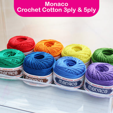 Monaco 3ply & 5ply Crochet Cotton