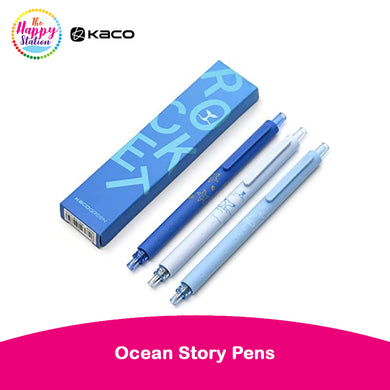 KACO | Rocket Gel Ink Fine Point Pens, Ocean Story - 3ct (0.5mm)