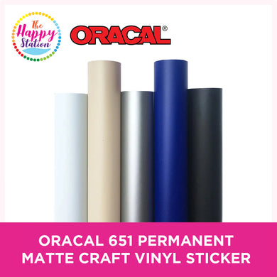 Oracal 651 Permanent Matte Vinyl (for Cricut, Silhouette, and other cutting machines)