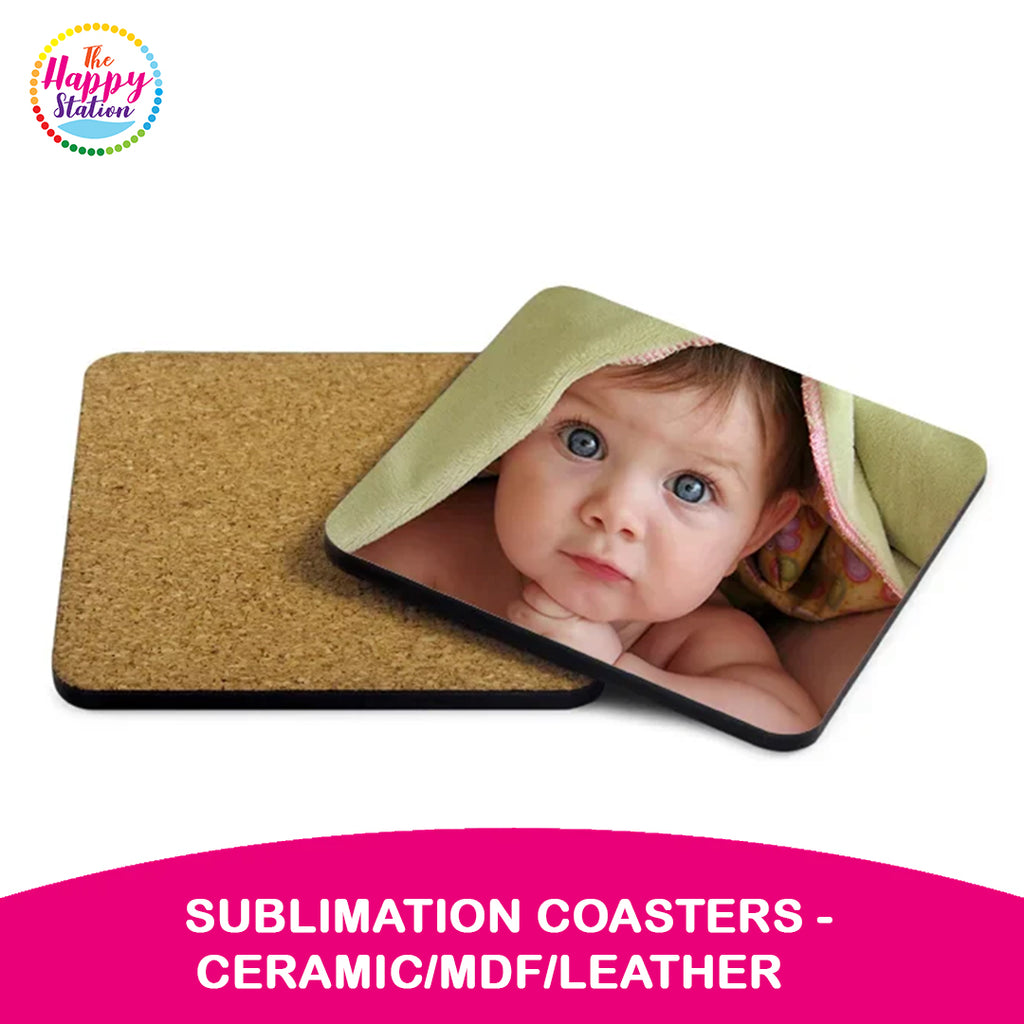 Sublimation Coasters - Ceramic/MDF/Leather | The Happy Station ...