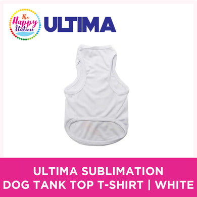 ULTIMA |  Sublimation Pet Top Tank T-Shirt, White