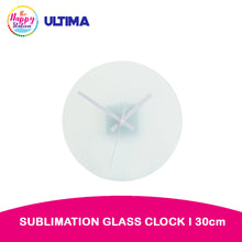 ULTIMA | Sublimation Glass Clock, 30cm