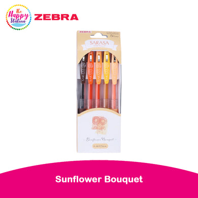 ZEBRA | Sarasa Clip Limited Edition Gel Pen, Sunflower Bouquet - 0.5mm (5ct)