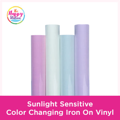 Sunlight Sensitive Color Changing Iron On Vinyl
