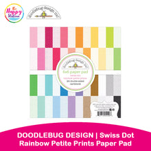 DOODLEBUG DESIGN | Swiss Dot Rainbow Petite Prints Paper Pad, 6"x6"