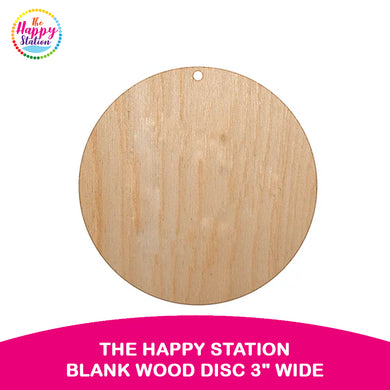 THE HAPPY STATION | Blank Wood Disc 3