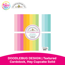 DOODLEBUG DESIGN | Textured Cardstock, Hey Cupcake Solid Assortment, 12"x12"