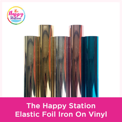 The Happy Station Elastic Foil Iron On Vinyl