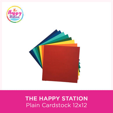 The Happy Station Plain Cardstock 12