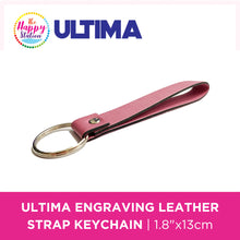 ULTIMA | Engraving Leather Strap Keychain, 1.8"x13cm
