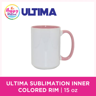 ULTIMA | Sublimation Inner Colored Rim and Handle Mugs - 15oz
