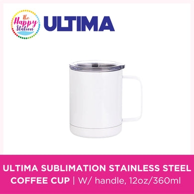 ULTIMA | Sublimation Stainless Steel Coffee Cup with handle, 12oz/360ml