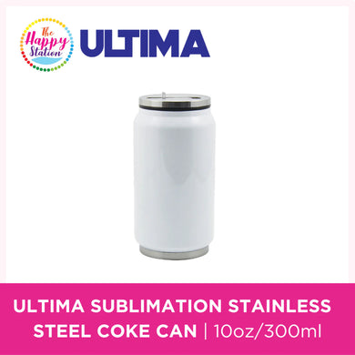 ULTIMA | Sublimation Stainless Steel Coke Can with Straw, 10oz/300ml