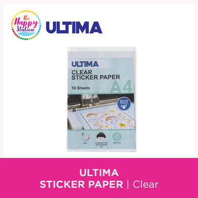 Ultima Sticker Paper, Clear