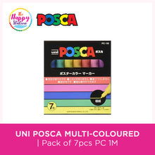 Uni Posca Muticolored Paint Marker, Pack of 7pcs, PC- 1M