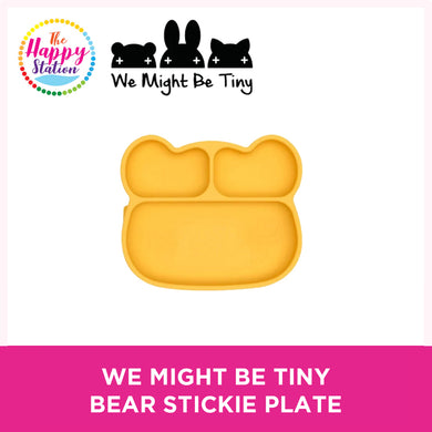 WE MIGHT BE TINY | Bear Stickie Plate