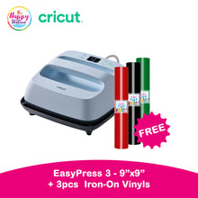 CRICUT | EasyPress 3 heat press machine - 9" x 9", Zen Blue