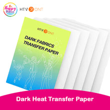 HTVRONT | Heat Transfer Paper for Dark Fabric - 8.5" x 11", 8 sheets