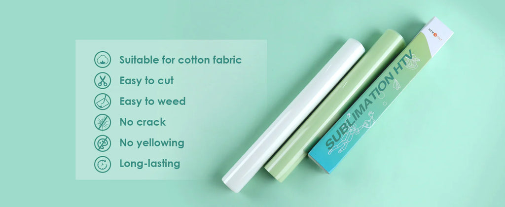 HTV RONT | Matte Light Color Sublimation Heat Transfer Vinyl, 12