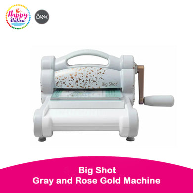 SIZZIX | Big Shot Machine with Starter Kit (Gray & Rose Gold) w/ Standard Flatform