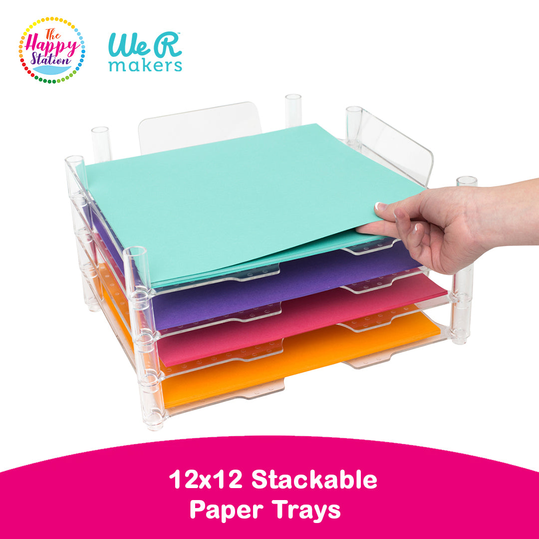 We R Makers | Stackable Paper Trays, 12in x 13in paper tray – The Happy ...