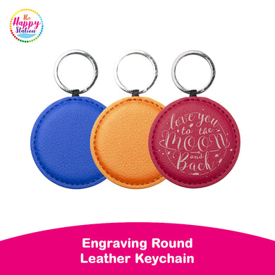 Engraving Leather Round Ornaments