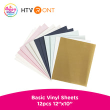 HTVRONT | Heat Transfer Vinyl Sheets, Basic - 12" x 10", 12 sheets