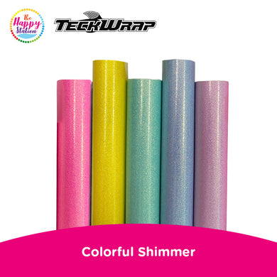 TECKWRAP | Colorful Shimmer Adhesive Vinyl Sticker, 12