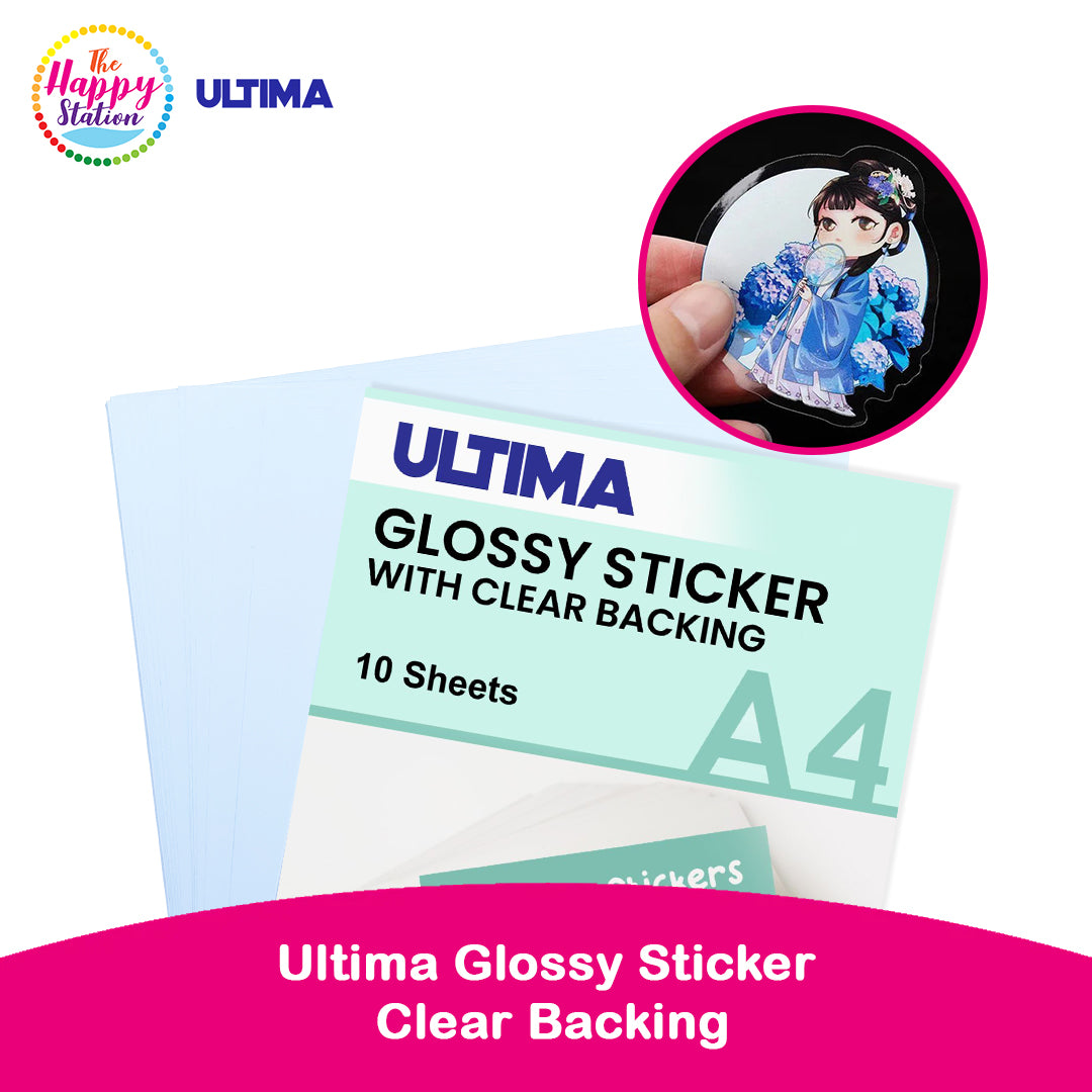 Ultima Clear Back Vinyl Stickers – The Happy Station