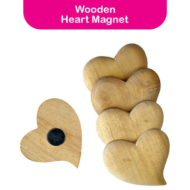 Wooden Heart Magnet