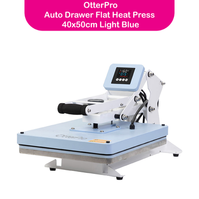 Otter Auto Drawer Flat Heat Press 40x50cm Light Blue