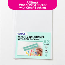 Ultima Clear Back Vinyl Stickers, A3