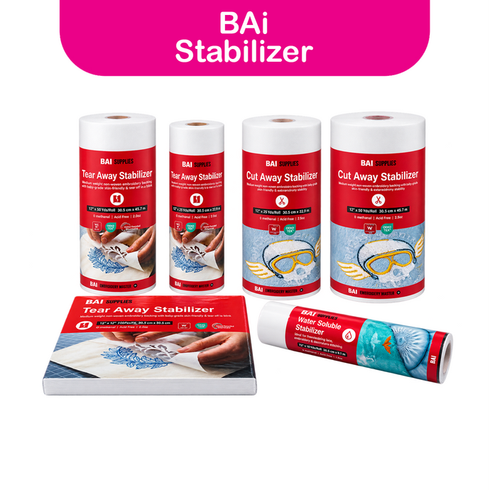 BAI | Embroidery Machine Stabilizers, Backing & Topping